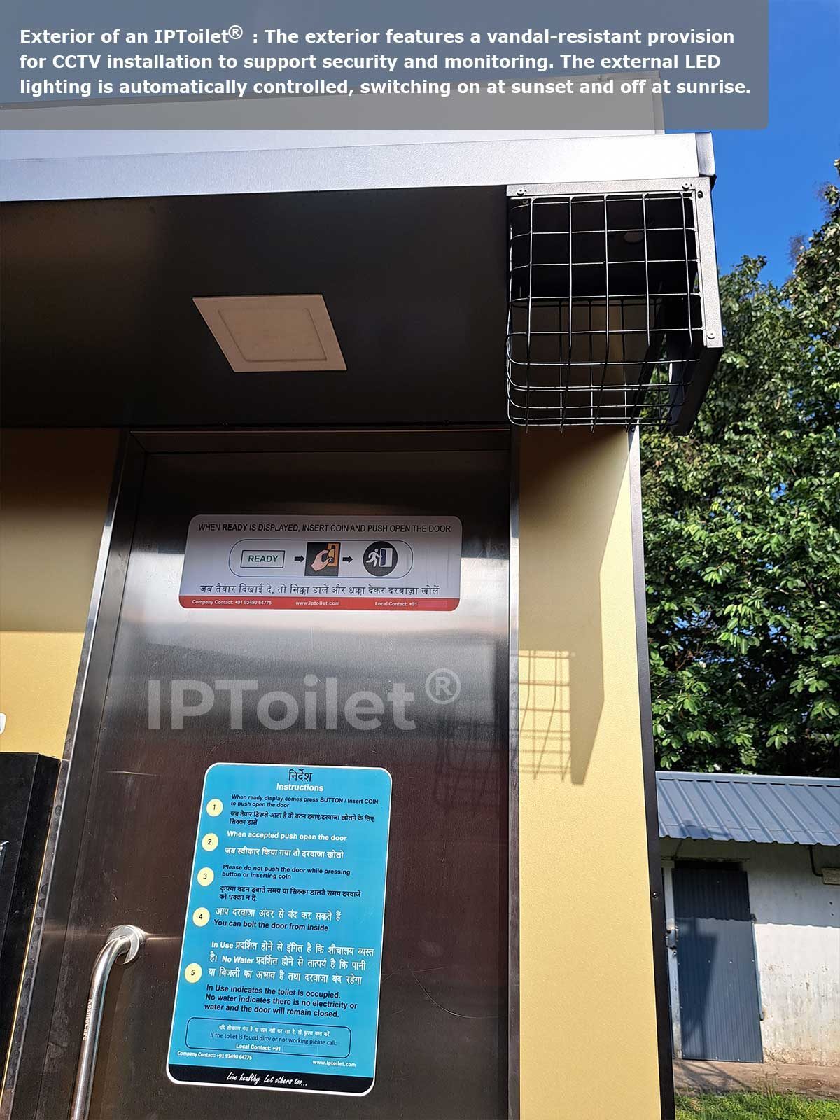 IPToilet® smart public toilet IoT monitoring display panel