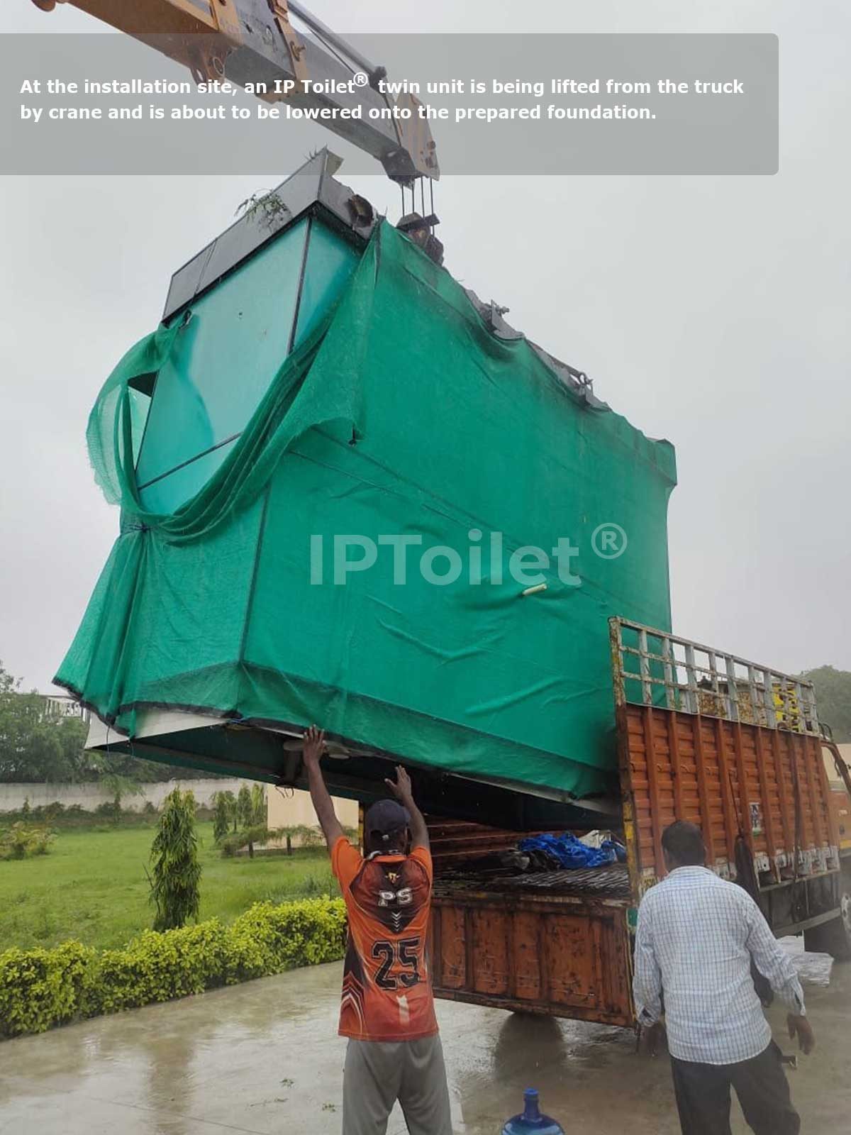 IPToilet® public toilet interior — stainless steel construction and fittings